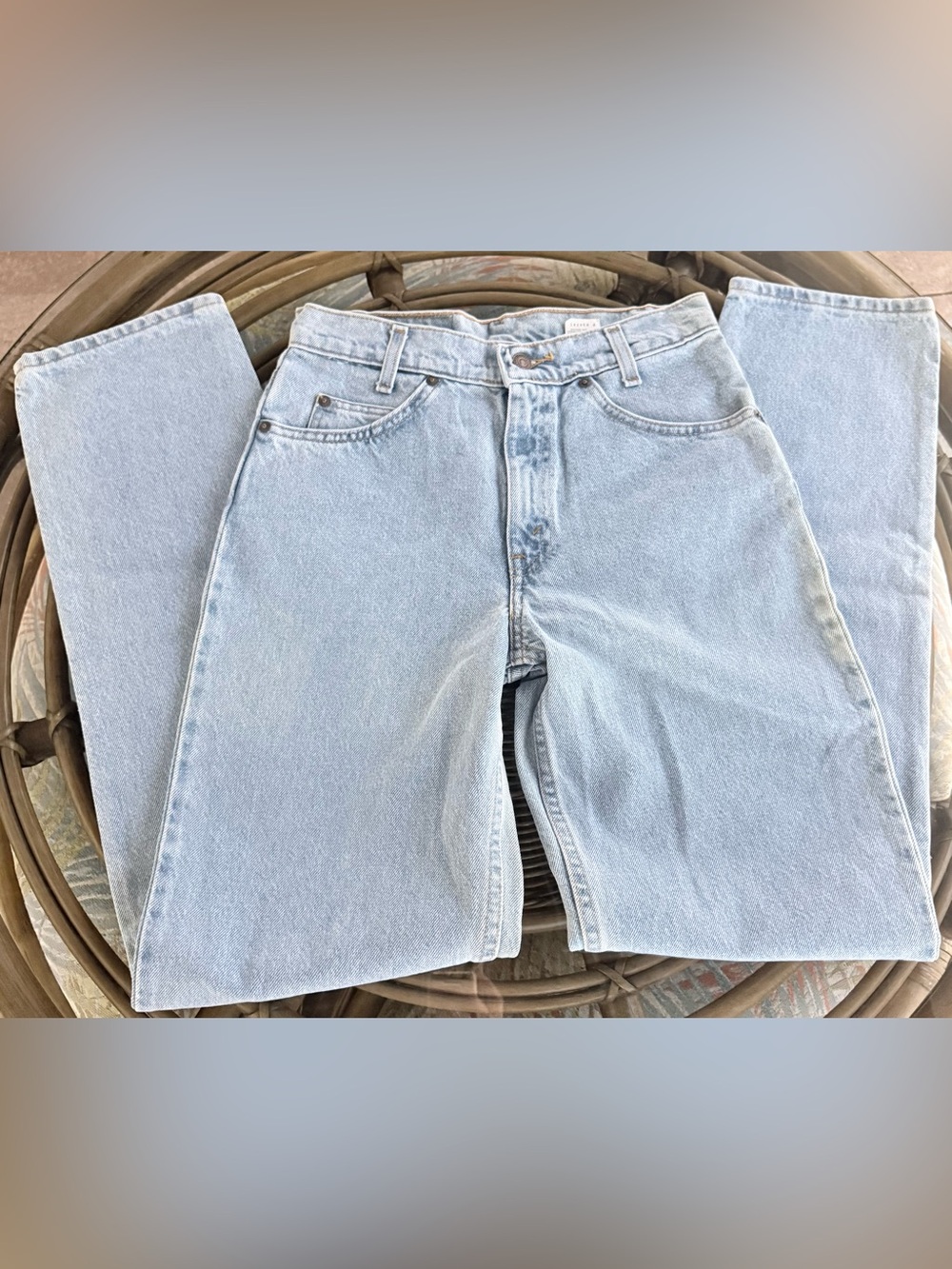 Vintage Levi's Orange Tag Light Blue High-Rise Straight Jeans